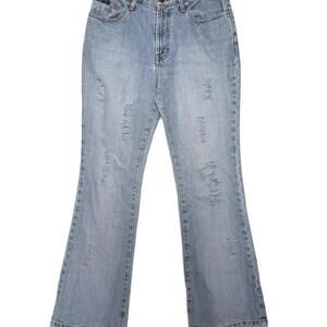 Vintage 90s Distressed Express Flared Jeans